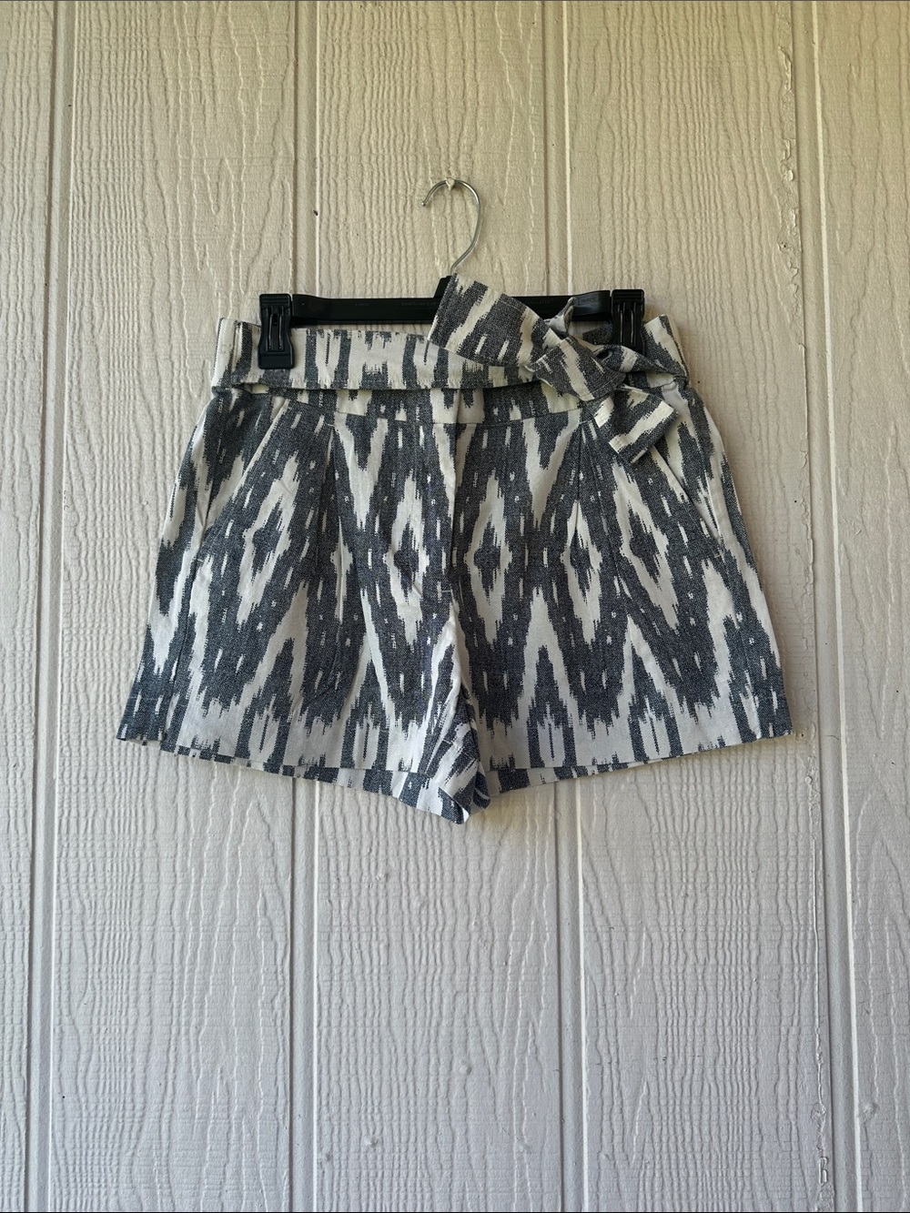 J. Crew Factory Linen Cotton Blend Printed Shorts